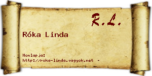 Róka Linda névjegykártya